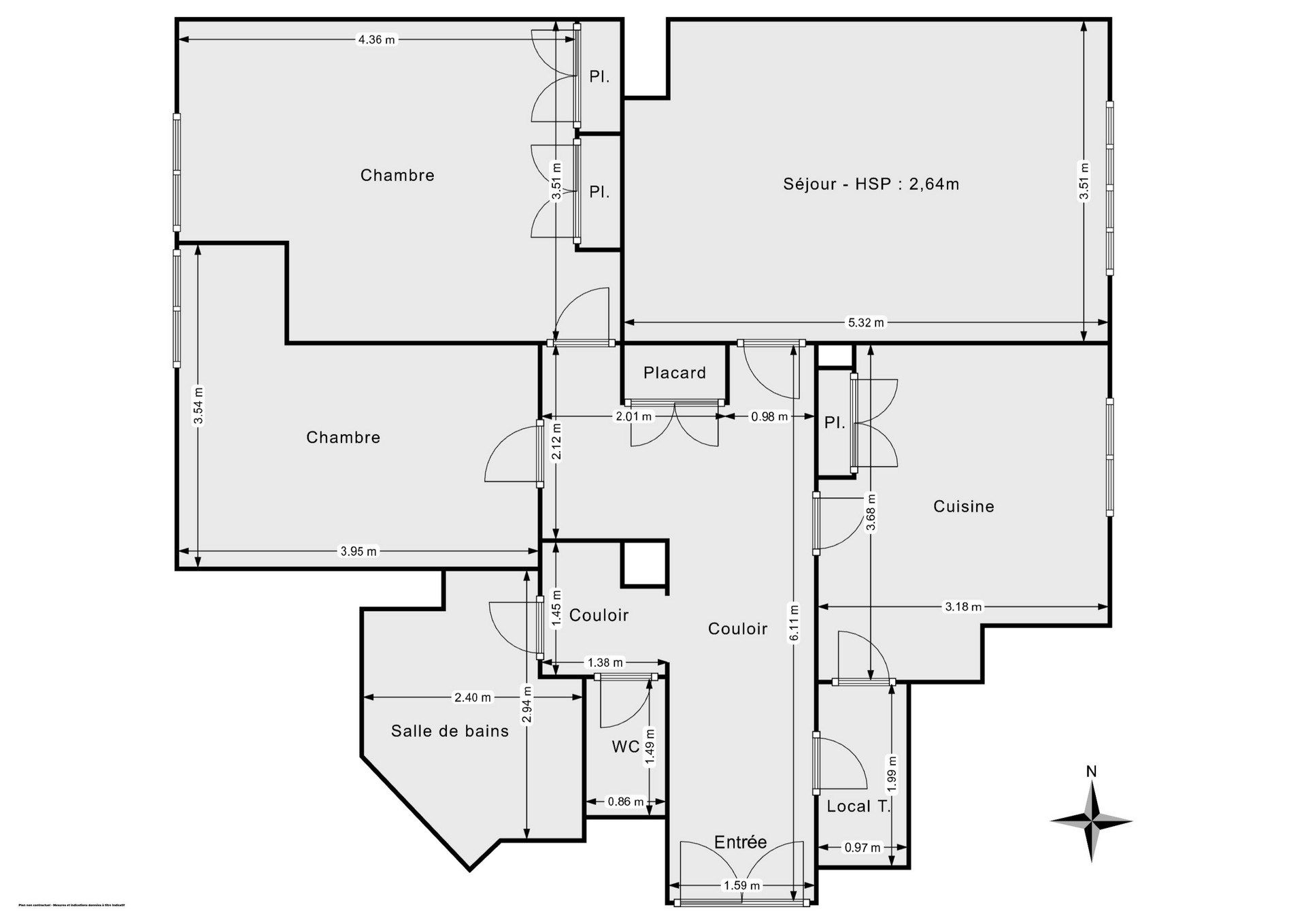 Vente Appartement 3&nbsp;Pièces 78&nbsp;m² Paris 17