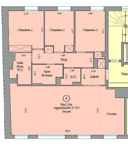 Vente Appartement 4&nbsp;Pièces 97.65&nbsp;m² Paris 17