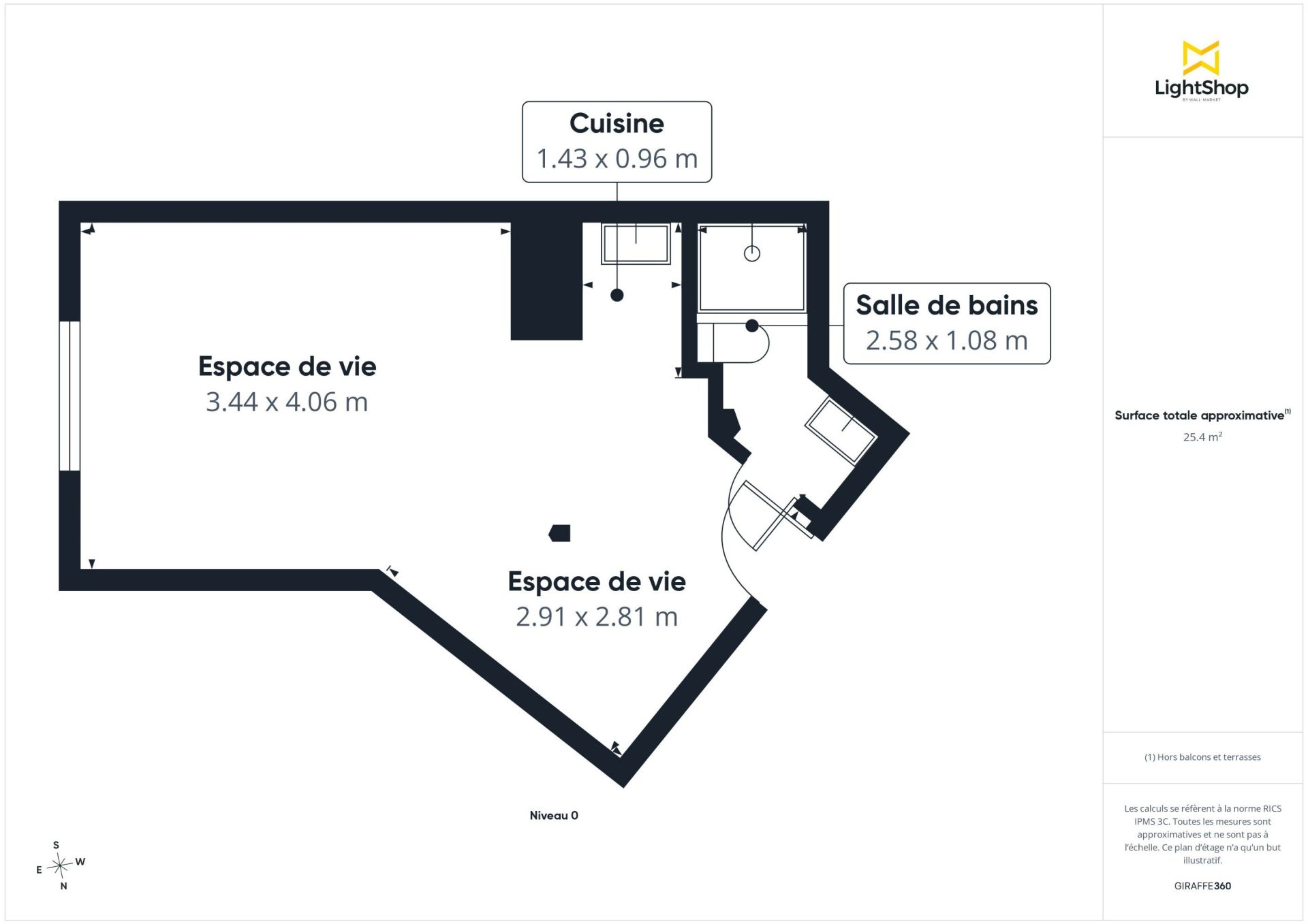 Vente Appartement 1&nbsp;pièce 25&nbsp;m² Paris 18
