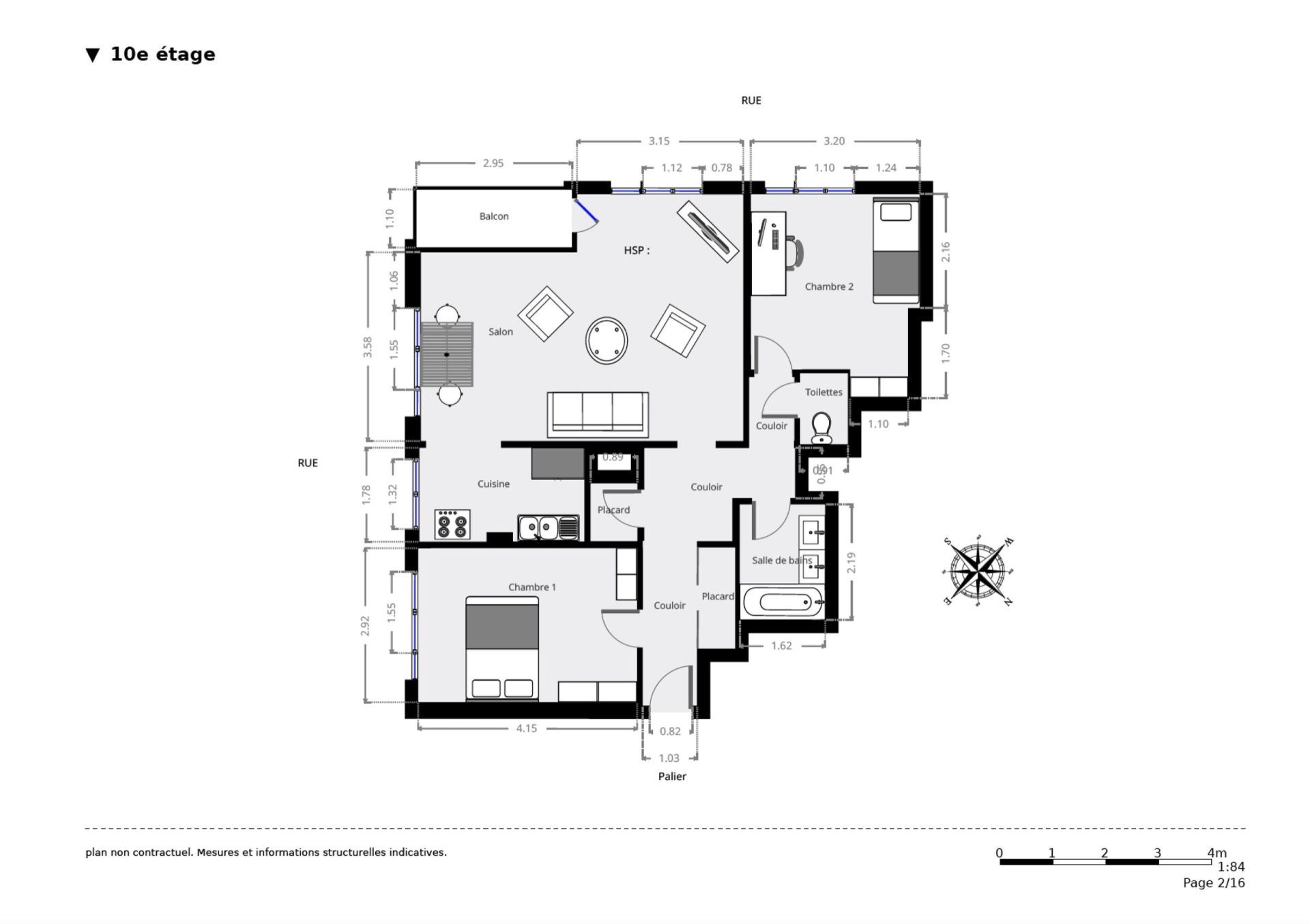 Vente Appartement 3&nbsp;Pièces 70&nbsp;m² Paris 15