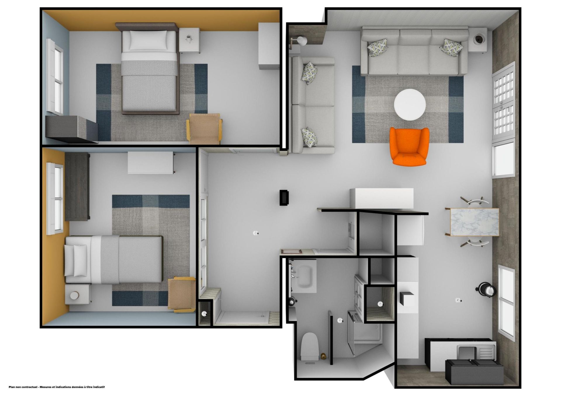 Vente Appartement 3&nbsp;Pièces 52&nbsp;m² Paris 19