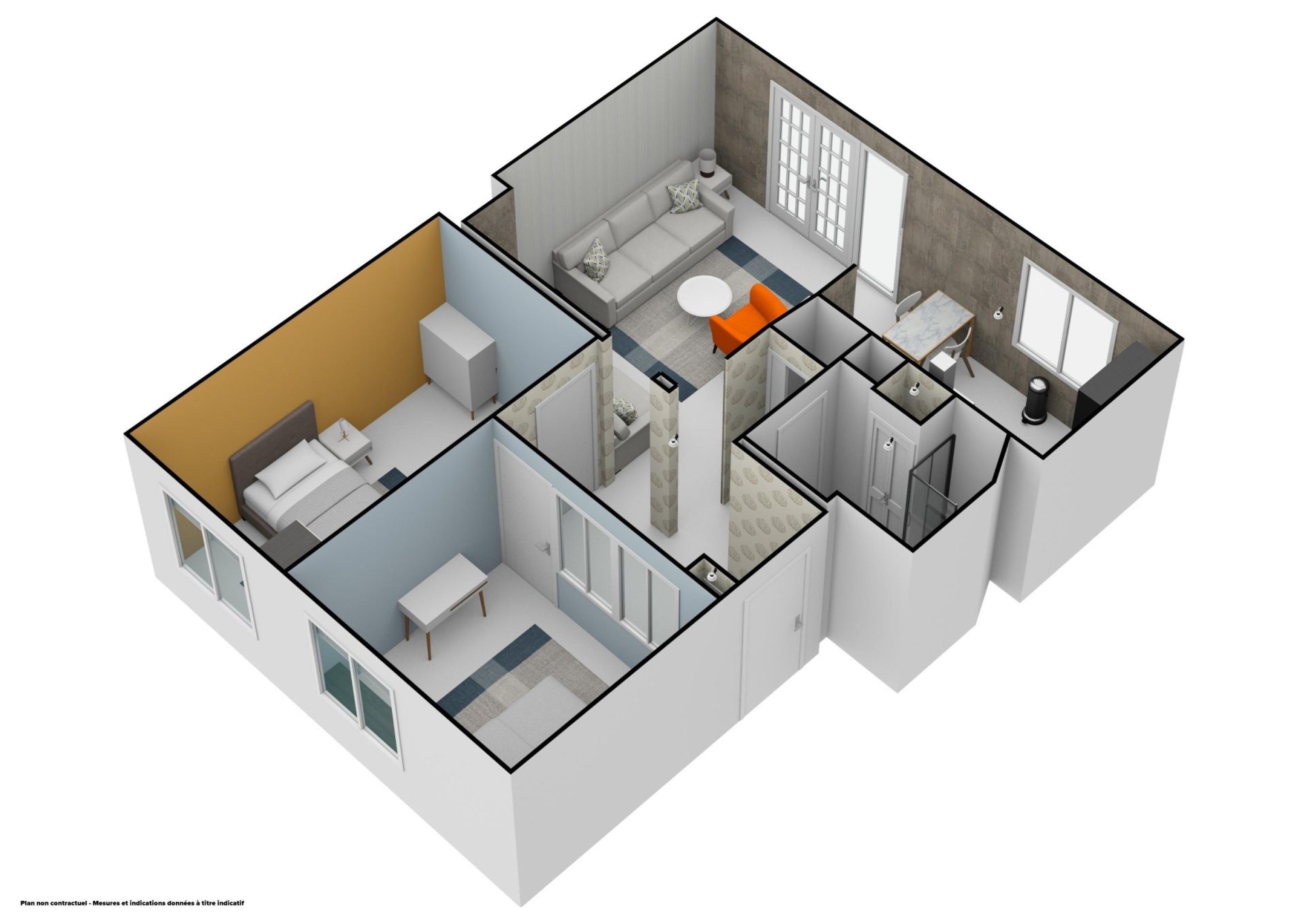 Vente Appartement 3&nbsp;Pièces 52&nbsp;m² Paris 19