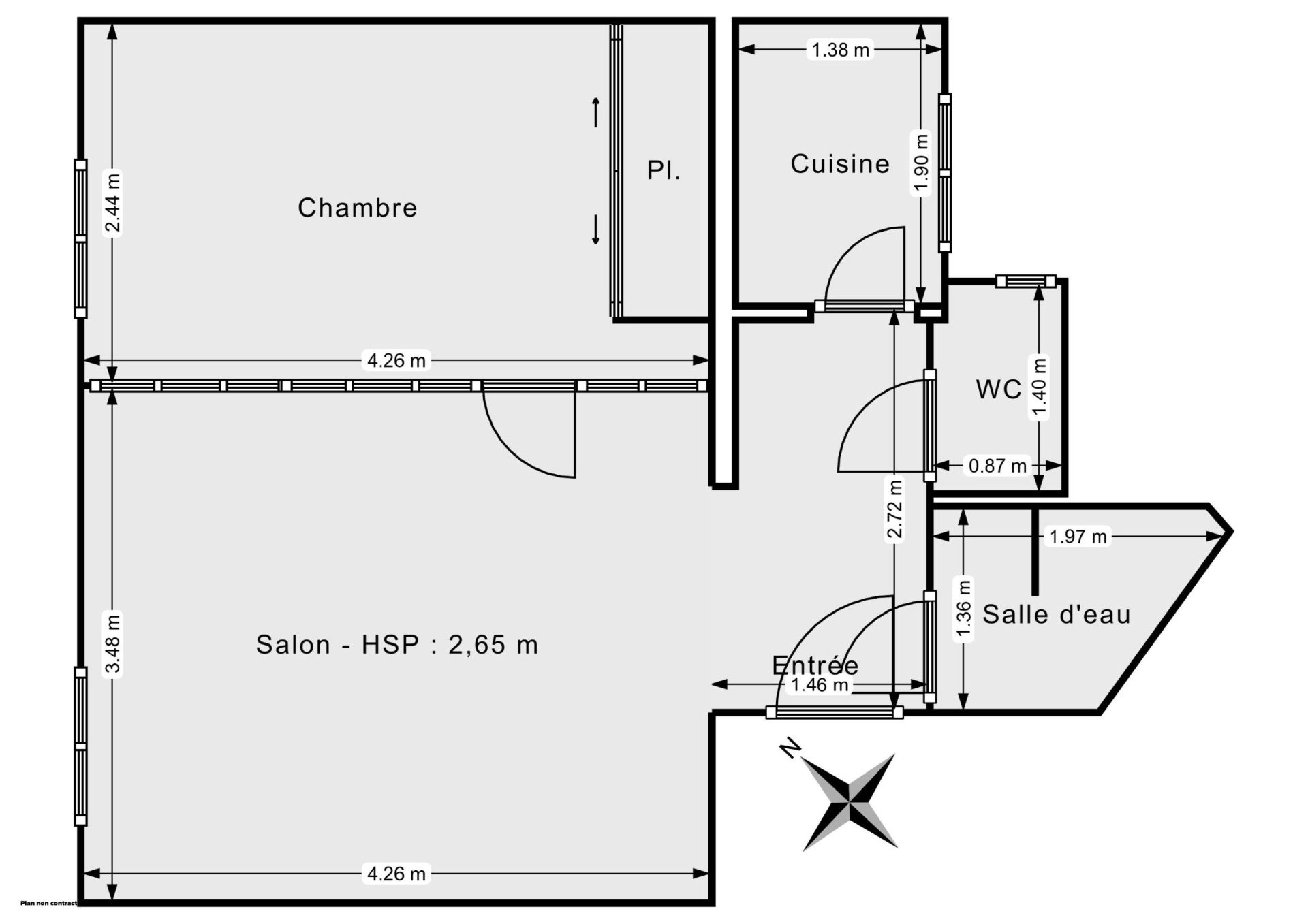 Vente Appartement 2&nbsp;Pièces 35&nbsp;m² Paris 18