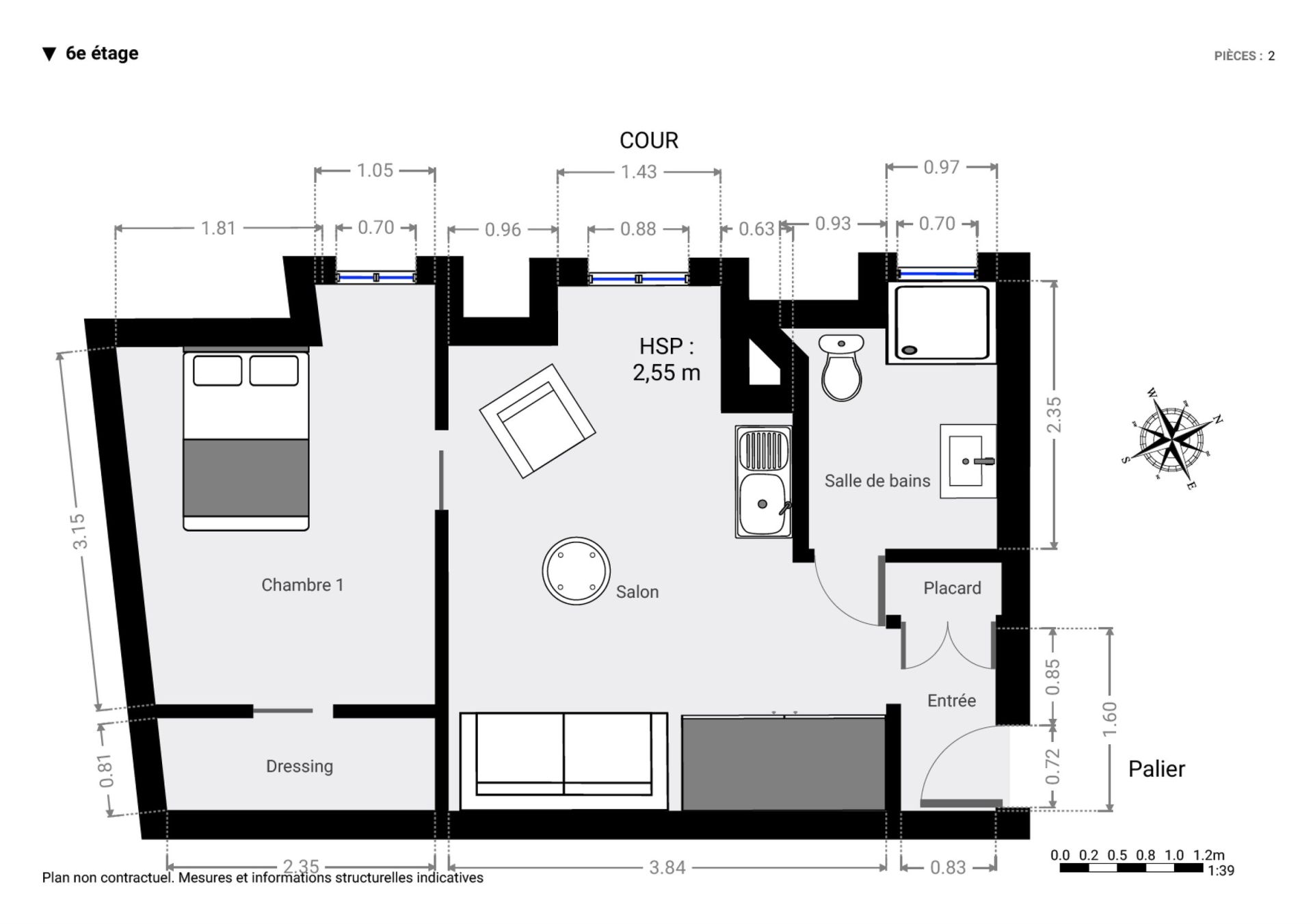Vente Appartement 2&nbsp;Pièces 30&nbsp;m² Paris 10