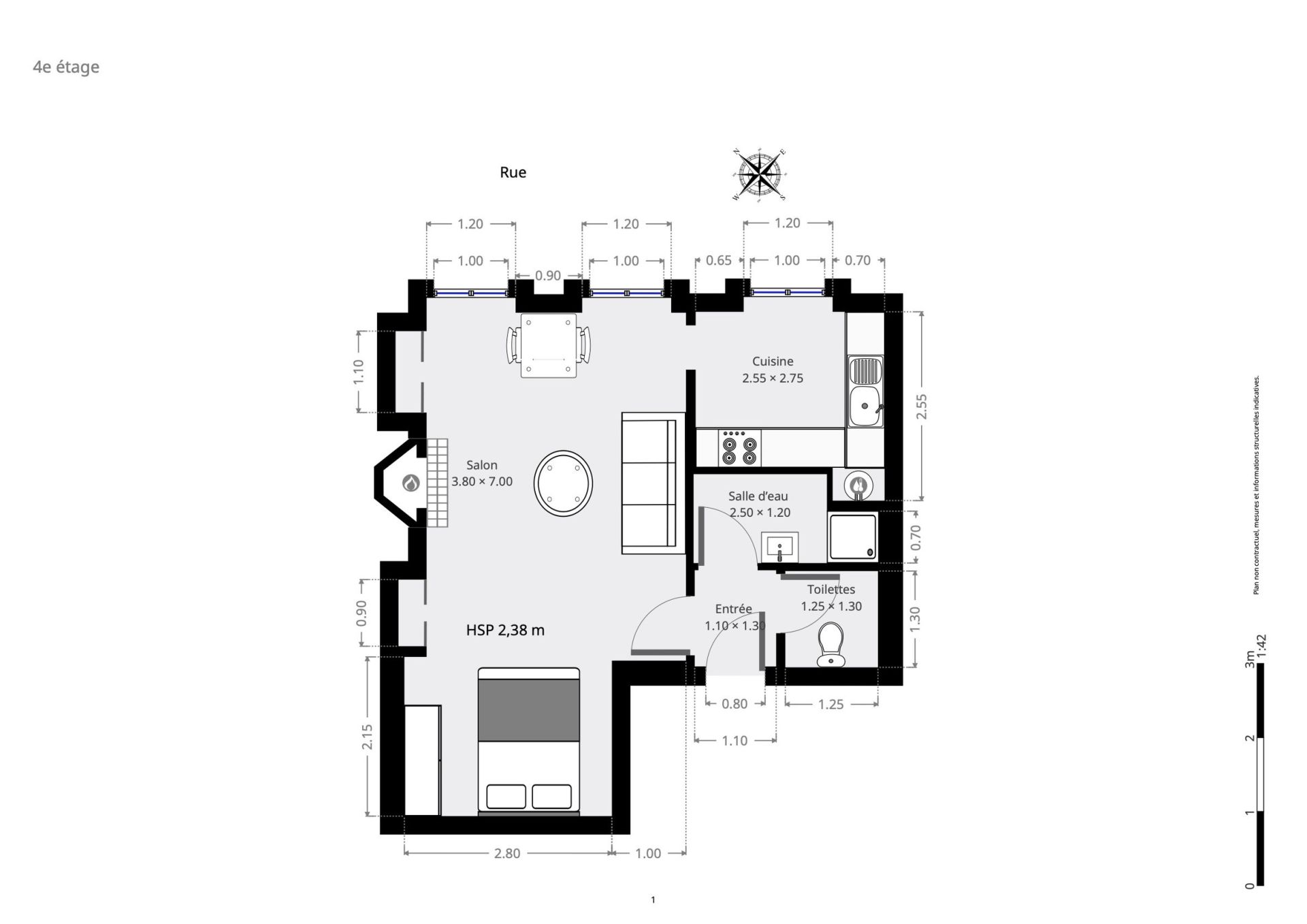 Vente Appartement 1&nbsp;pièce 34&nbsp;m² Paris 2