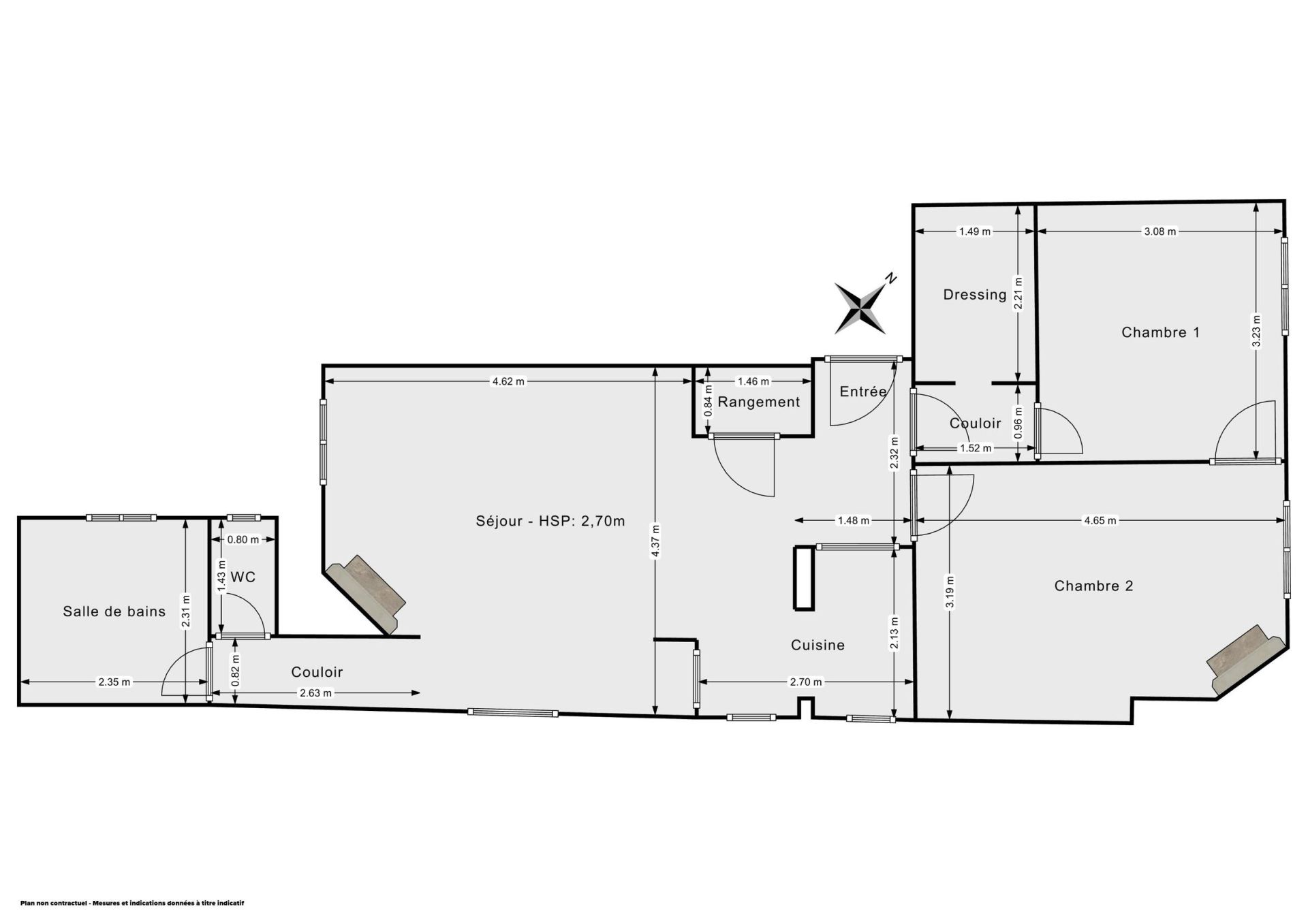 Vente Appartement 3&nbsp;Pièces 67&nbsp;m² Paris 18