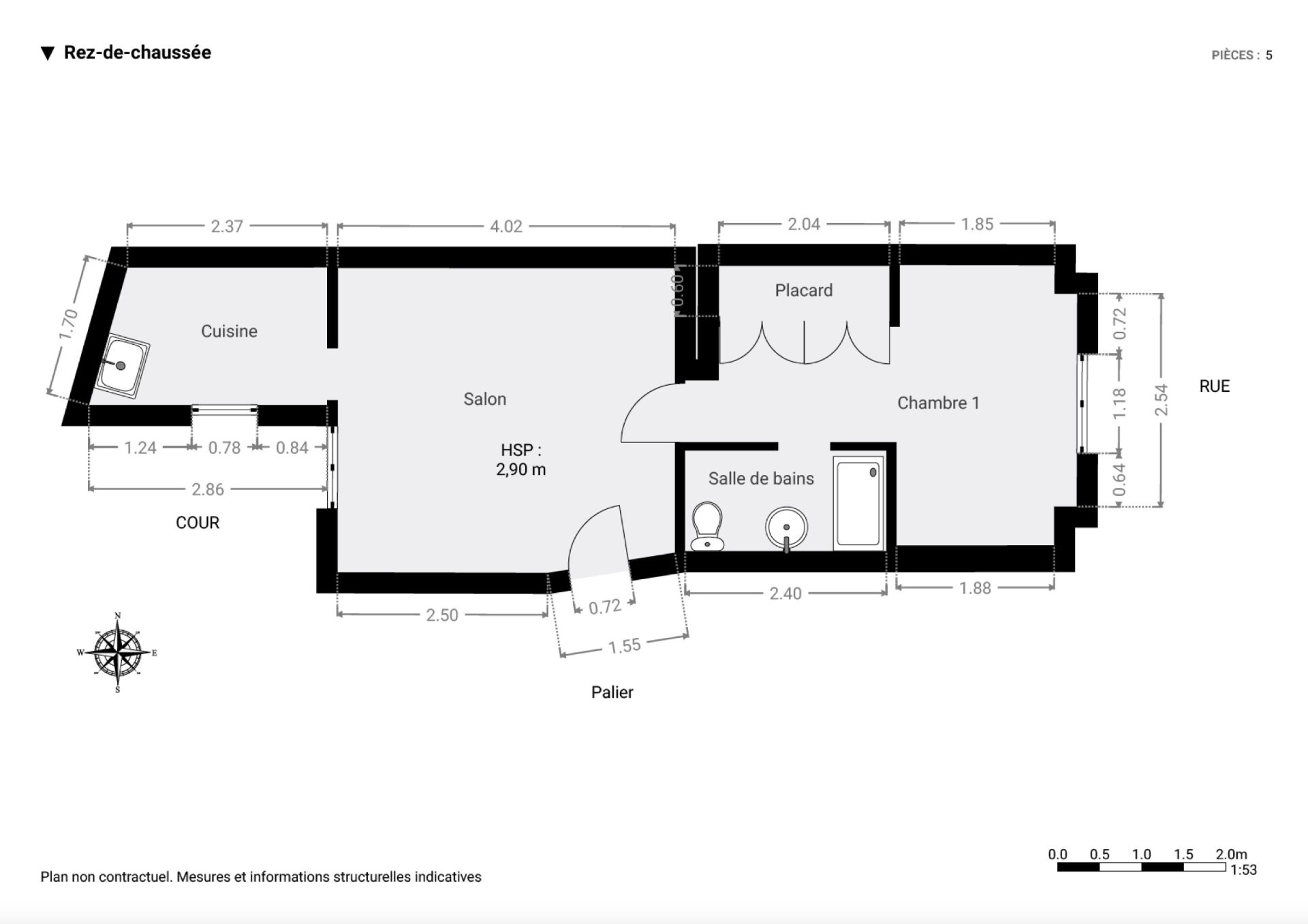 Vente Appartement 2&nbsp;Pièces 32&nbsp;m² Paris 18