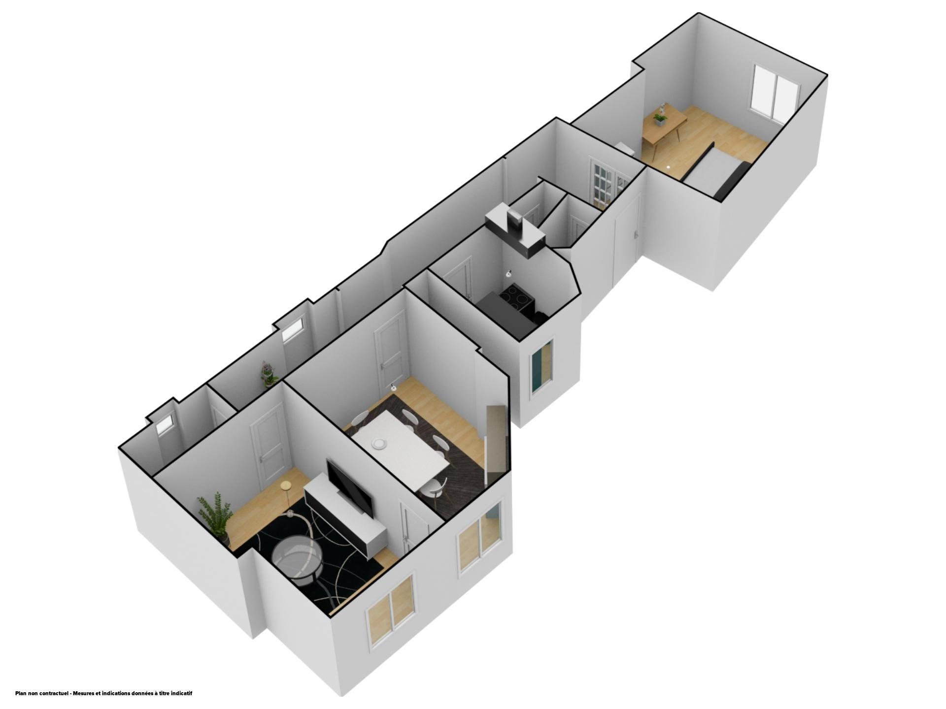 Vente Appartement 3&nbsp;Pièces 55&nbsp;m² Paris 18