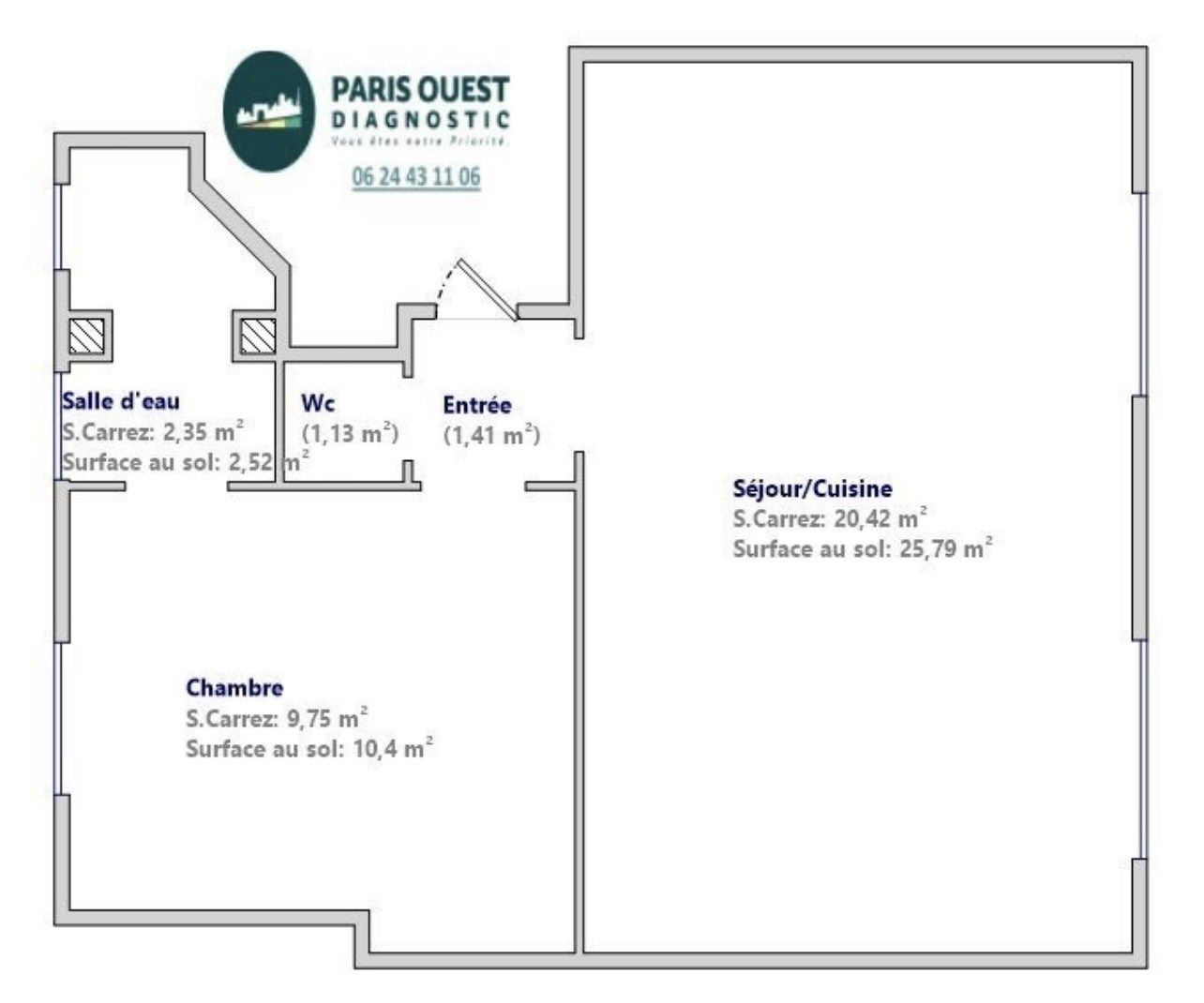Vente Appartement 2&nbsp;Pièces 41&nbsp;m² Paris 18
