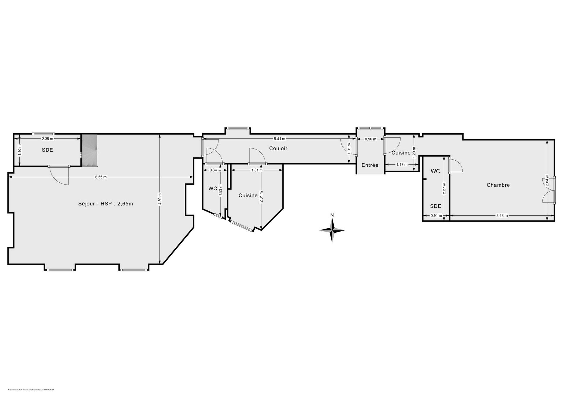 Vente Appartement 3&nbsp;Pièces 51&nbsp;m² Paris 18