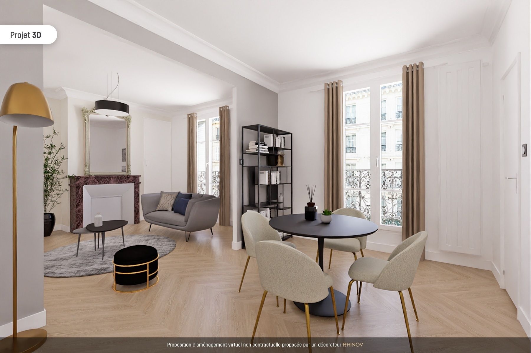 Vente Appartement 3&nbsp;Pièces 69&nbsp;m² Paris 5