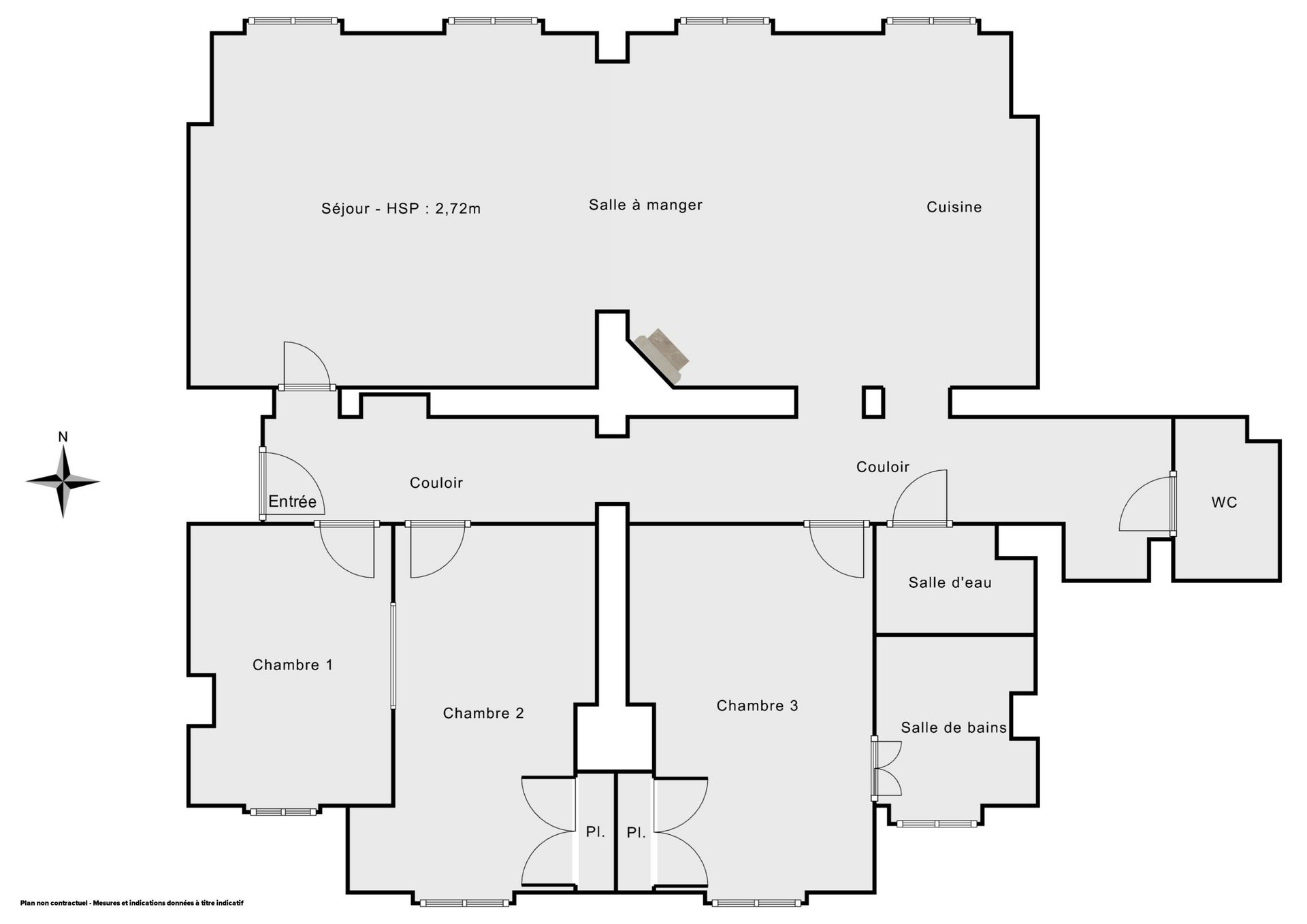 Vente Appartement 6&nbsp;Pièces 107&nbsp;m² Paris 17