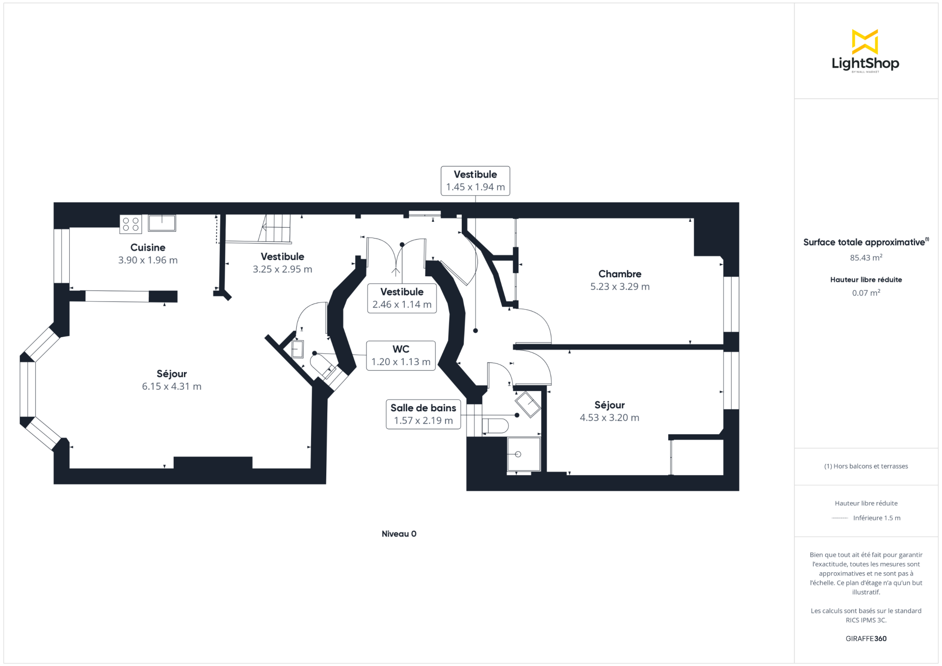 Vente Appartement 5&nbsp;Pièces 113.44&nbsp;m² Paris 17