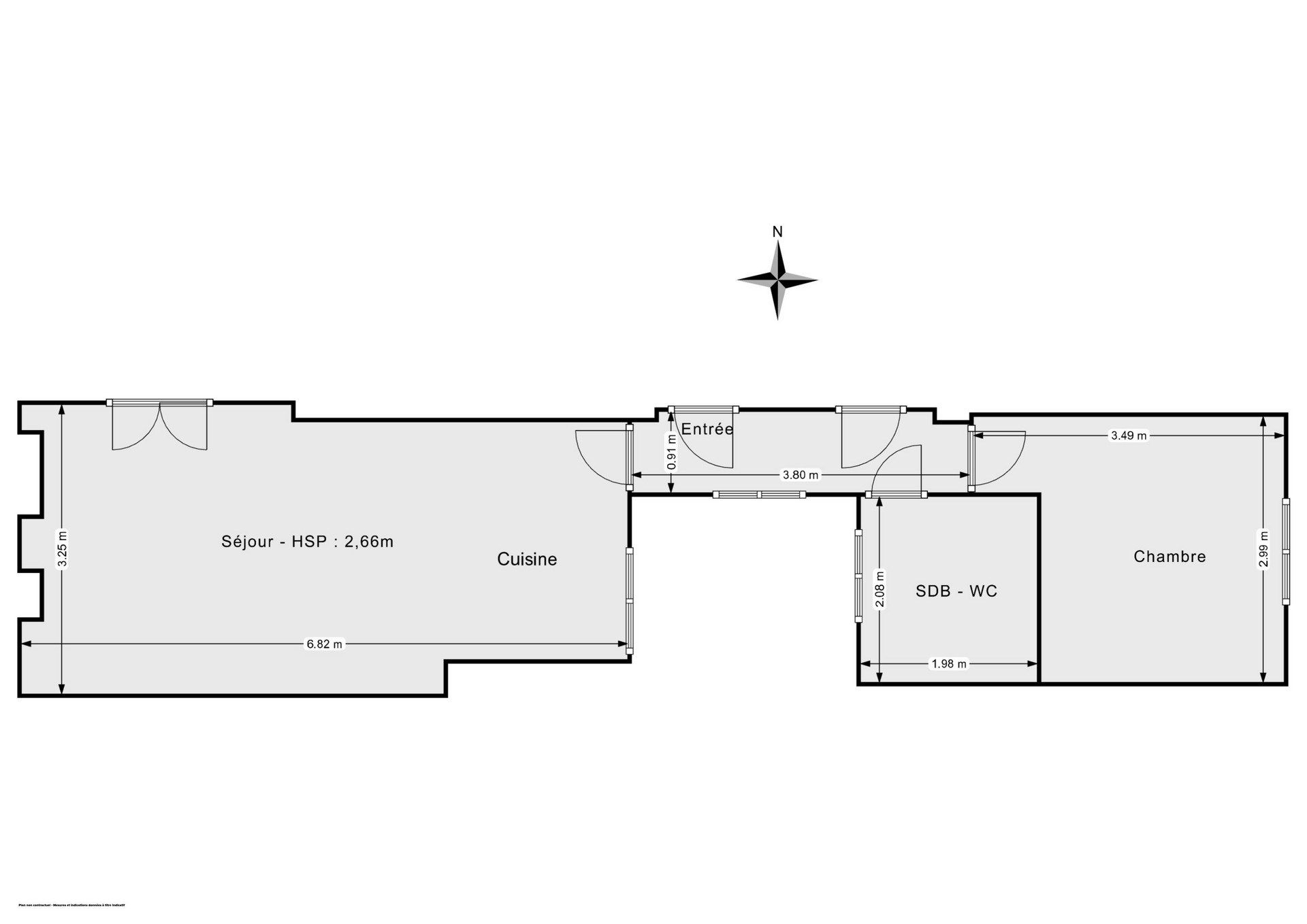 Vente Appartement 2&nbsp;Pièces 37.18&nbsp;m² Paris 17