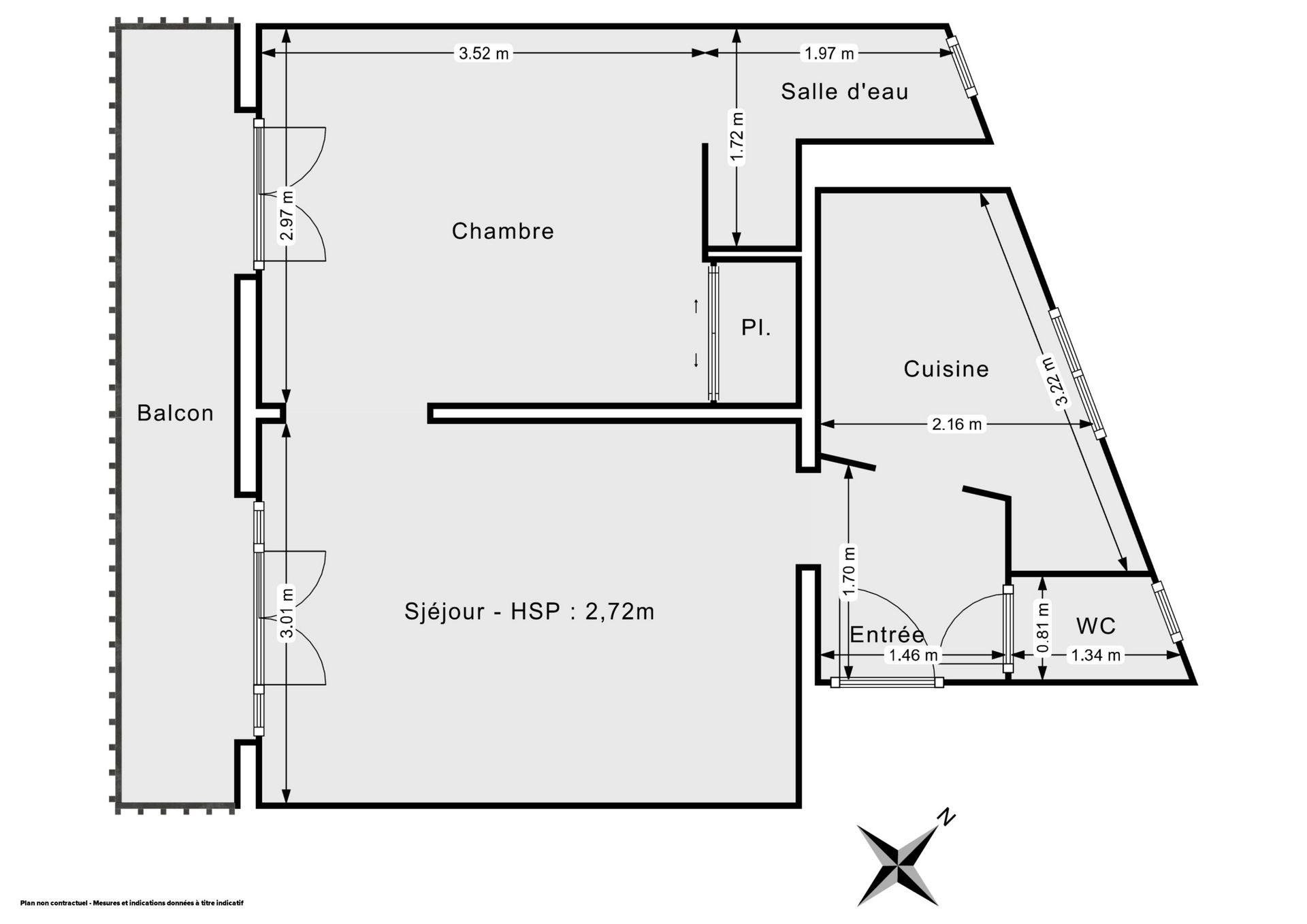 Vente Appartement 2&nbsp;Pièces 33&nbsp;m² Paris 13