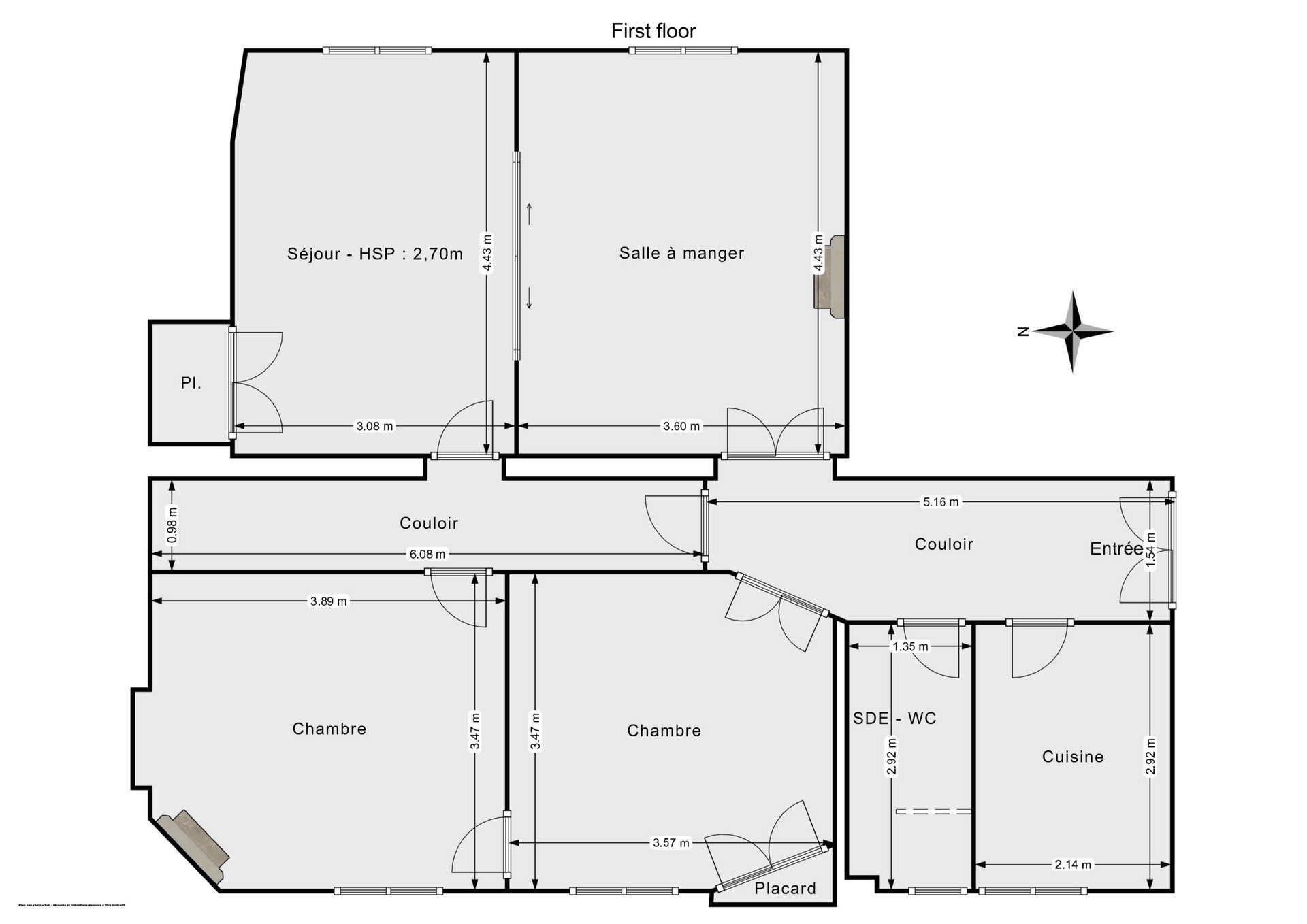 Vente Appartement 4&nbsp;Pièces 78&nbsp;m² Paris 18