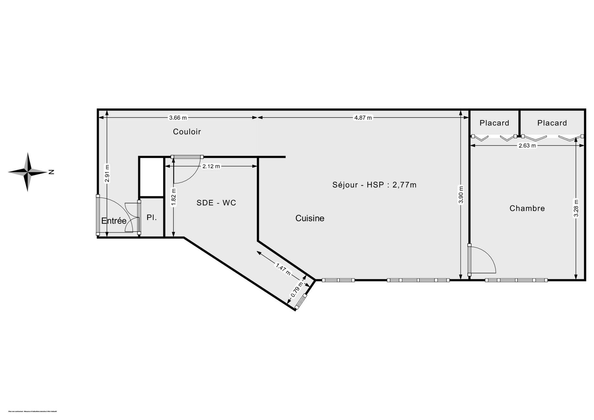 Vente Appartement 2&nbsp;Pièces 41&nbsp;m² Paris 18