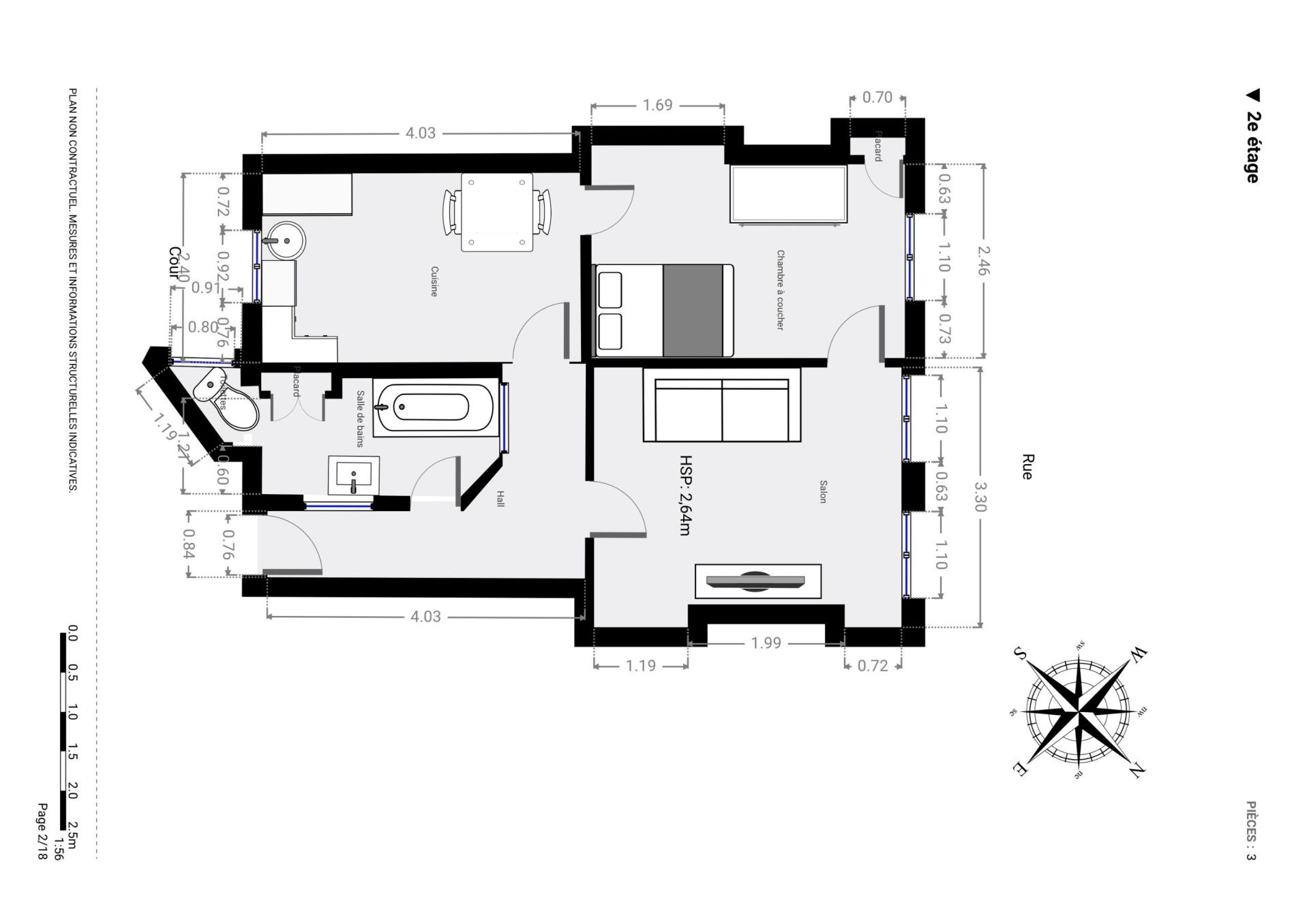 Vente Appartement 2&nbsp;Pièces 43&nbsp;m² Paris 18