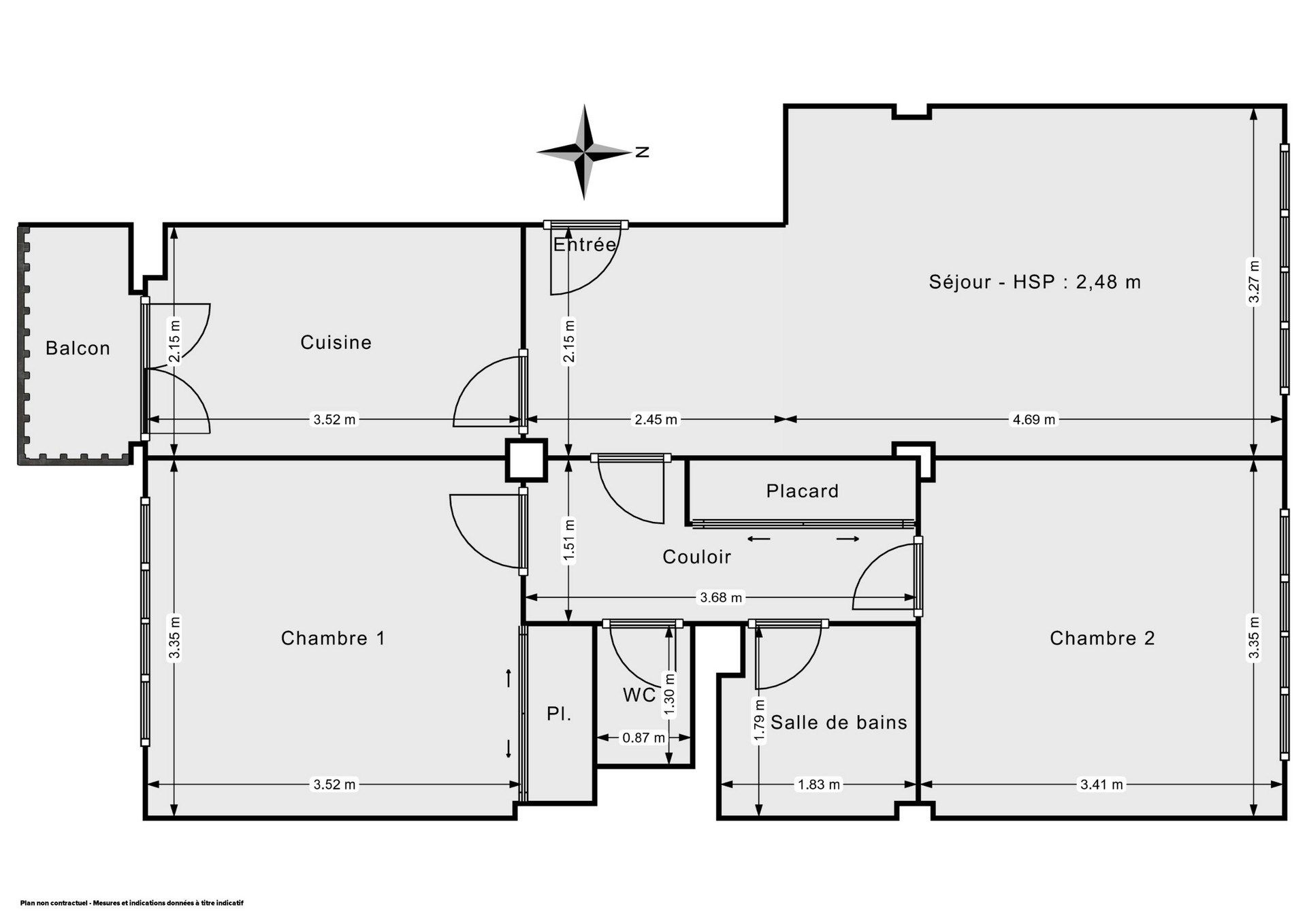 Vente Appartement 3&nbsp;Pièces 65&nbsp;m² Boulogne-Billancourt