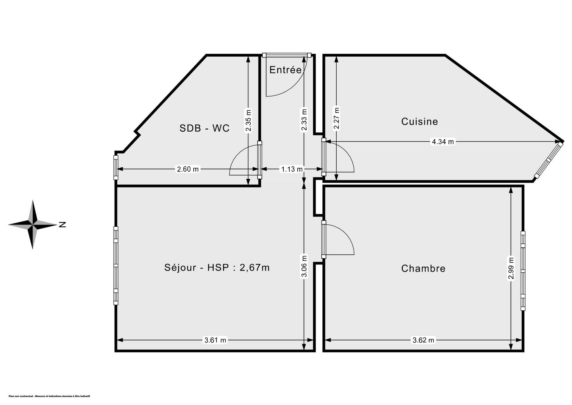 Vente Appartement 2&nbsp;Pièces 37.58&nbsp;m² Paris 18