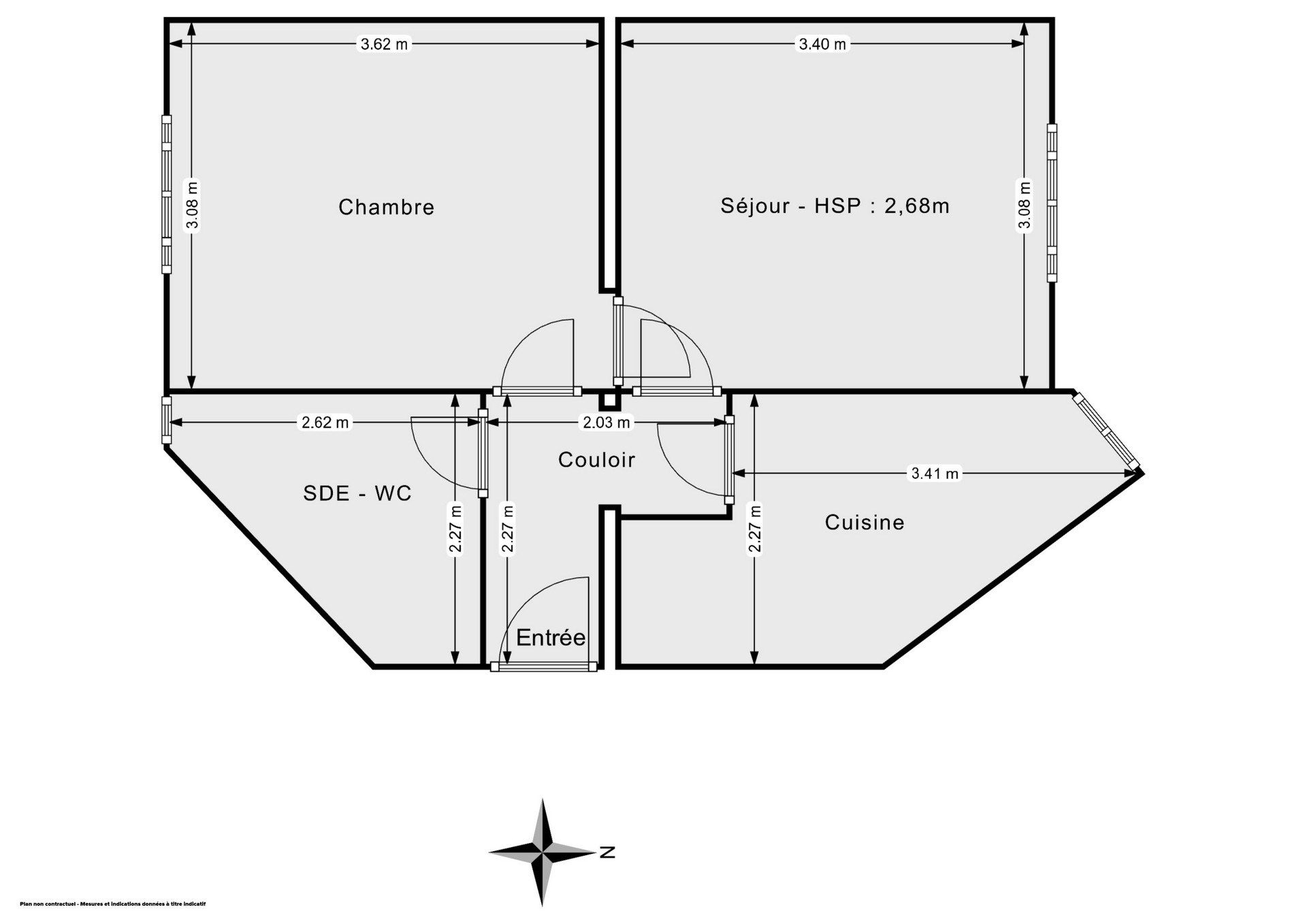 Vente Appartement 2&nbsp;Pièces 37.12&nbsp;m² Paris 18